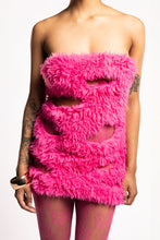 Load image into Gallery viewer, ACT NORMAL FUR MINI DRESS
